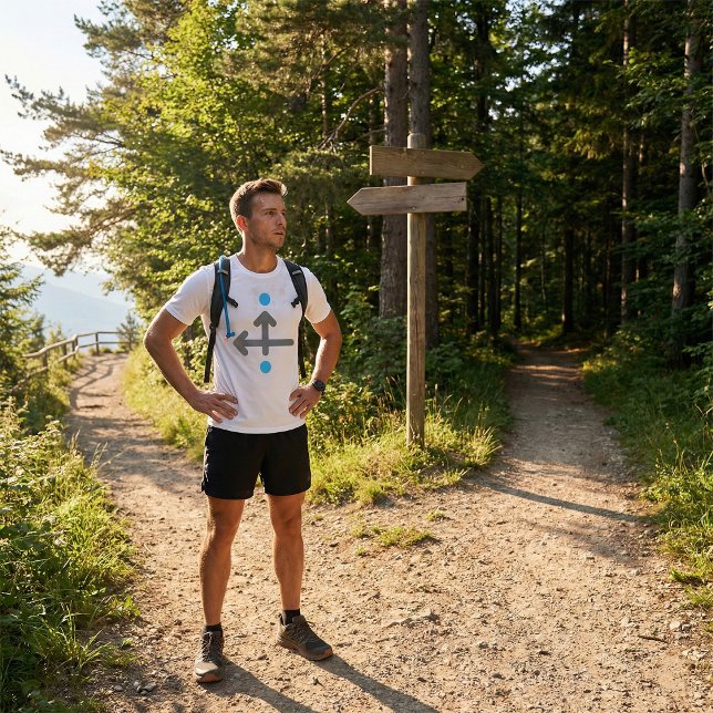 Linearbogen Moderne Minimalistische Geometrie T-Shirt (Von Creator hochgeladen)