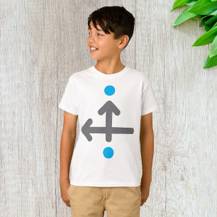 Linearbogen Moderne Minimalistische Geometrie T-Shirt
