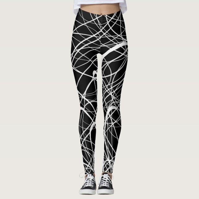 Lineare Abstract1 - Leggings (Vorderseite)