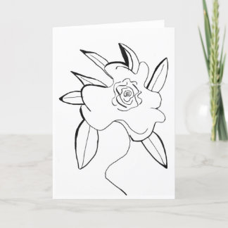 Lineare Blume geklappt dank Karte