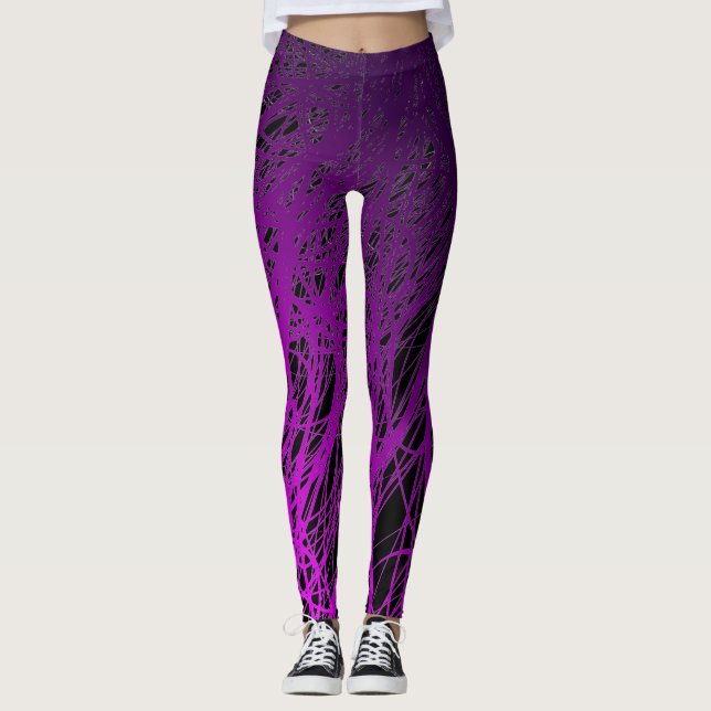 Lineare Explosion lila - Leggings (Vorderseite)