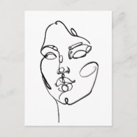 Lineare Gedanken - Gesichter