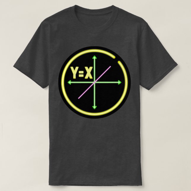 Lineare Gleichung XY Algebra Math T-Shirt (Design vorne)