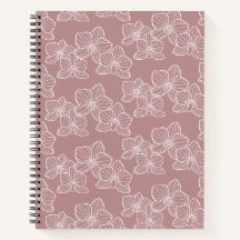Lineare Orchidee | Elegantes Botanisches Staubrosa