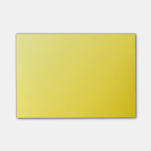 Lineare Steigung D1 - hellgelb zum dunklen Gelb Post-it Klebezettel