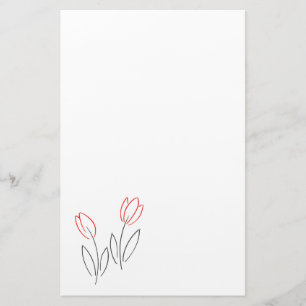Lineare Tulips Briefpapier