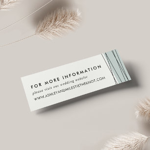 Lineare Website-Karten für Hochzeiten Gray Jade