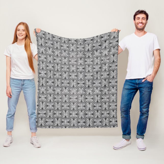 Lineare Wirbel Fleece Blanket (Beispiel)