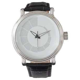 Lineare Zeitüberwachung Armbanduhr