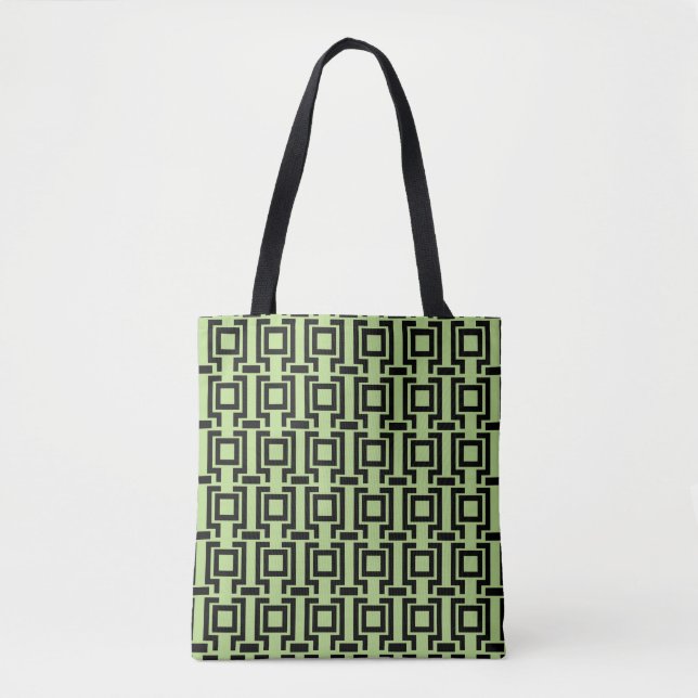 Lineares geometrisches Muster Tasche (Vorderseite)