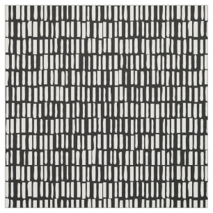 Lineares, modernes Muster - Sagamore - Schwarzes Stoff