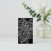 Linearistische Blume sind schwarz