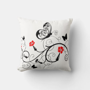 Lineart Butterflies American MoJo Kissen