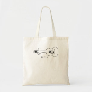 Lineart einfache Bloggermusik minimalistisch Tragetasche