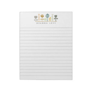 Lined Modern Art Personalisiert Business Notepad Notizblock