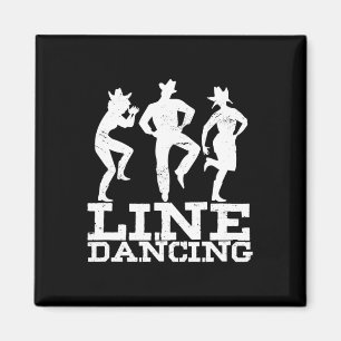 Linedance Dancer Dancer Music Western Geschenk Magnet