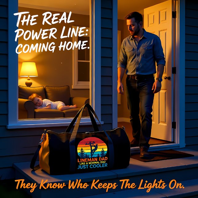 Lineman Dad Like Normal Just Cooler Duffle Bag (Von Creator hochgeladen)
