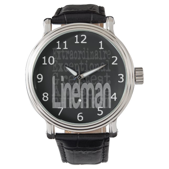 Lineman Extraordinaire Armbanduhr (Vorderseite)