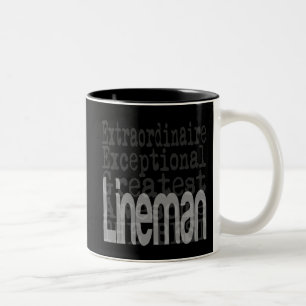 Lineman Extraordinaire Zweifarbige Tasse