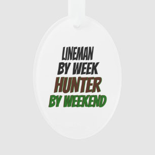 Lineman Hunter Ornament
