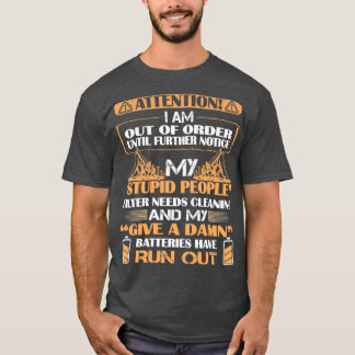 Lineman lustige zitiert Aufmerksamkeit T-Shirt