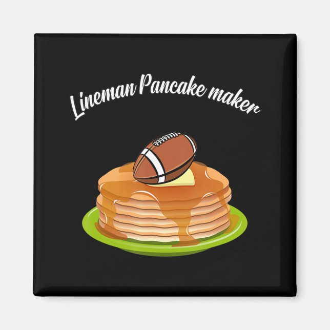 Lineman Pancake maker Football Magnet (Vorne)