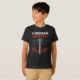Lineman Spaß: Die Polen wie ein Bergsteiger T-Shirt