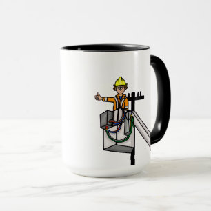 Lineman sur Pole Mug