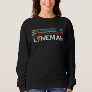 Lineman, weil Quarterbacks Helden brauchen Footbal Sweatshirt