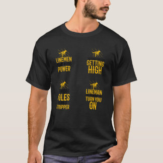 Lineman Zitate Sticker Pack Junge T-Shirt