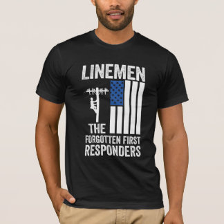 Linemen les premiers intervenants oubliés T-shirt