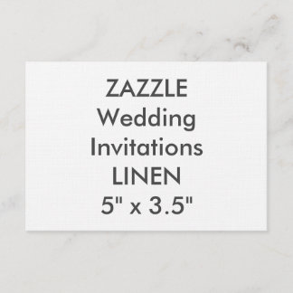 LINEN 100lb 5" x 3,5" Einladungen für Hochzeiten