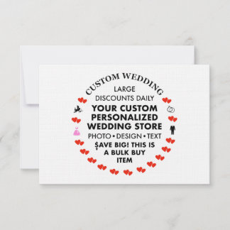 LINEN 3,5 po x 5 po Invitations de mariage