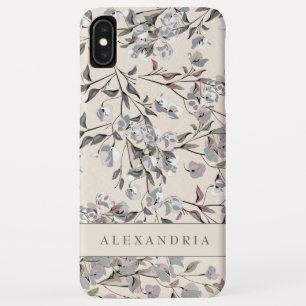 Linen Beige Floral   PERSONALISIERT Case-Mate iPhone Hülle