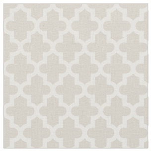 Linen Beige marokkanische Print Stoff