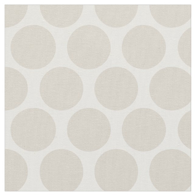 Linen Beige Mod Dots Stoff (Nahaufnahme)