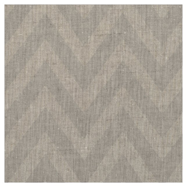 Linen Beige Moderne Zickzack große Größe Stoff (Muster)