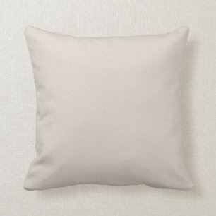 Linen Beige Solid Accent Kissen