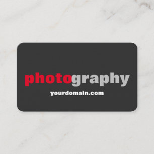 Linen Beruflich Gray Red Fotograf Artist Visitenkarte