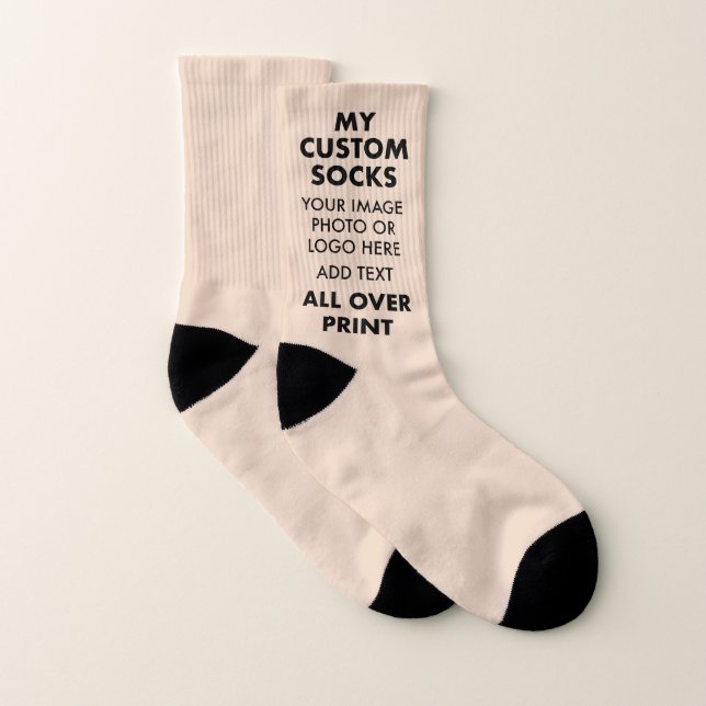 LINEN BROWN sur toute l'impression Chaussettes hom (Paire)