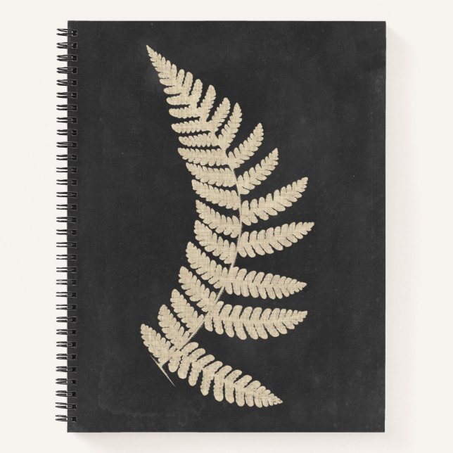 Linen Fern Notizbuch (Vorderseite)
