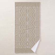 Linen Look Geometrische Pfeile Mit Monogramm