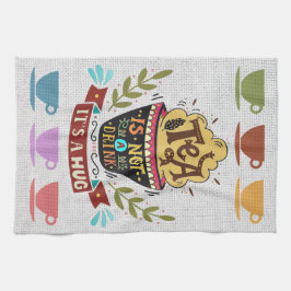 Linen Look Teacups Küchentücher