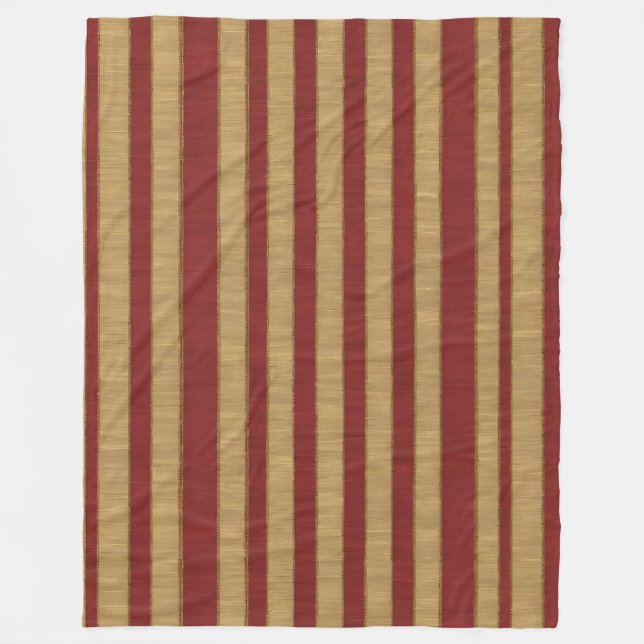 Linen Luxury Popular Burgundy Gold Collection Fleecedecke (Vorderseite)