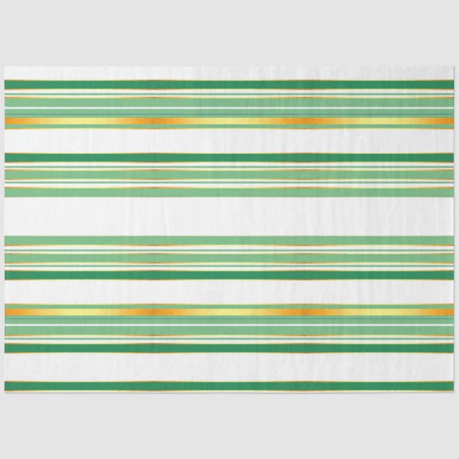 Linen Luxury populäre Green Gold Texture Collectio Seidenpapier (Vorderseite)