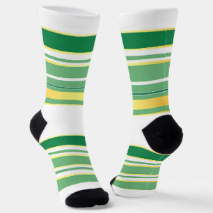 Linen Luxury populäre Green Gold Texture Collectio Socken