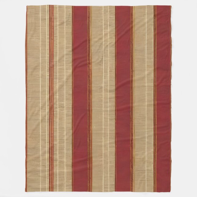 Linen Luxury Trendy Burgundy Gold Collection Fleecedecke (Vorderseite)