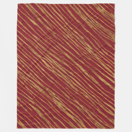 Linen Luxus Moderne Burgundy Gold Collection Fleecedecke