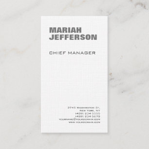 Linen Modern Minimalistisch Beruflich Visitenkarte