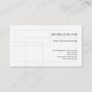 Linen Moderne Schlichte, einfache Minimalistische  Visitenkarte